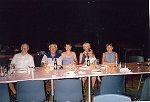  Ostatnia wspólna kolacja zlotowa, siedzą od lewej:<br> Heniu, Krzysiek, Ula, Ala (wszyscy z Sarzyny), Julia i Ela
