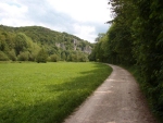  Szlak turystyczny prowadzący doliną rzeki Grosse Lauter - okolice Anhausen
