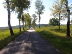  Z perspektywy rowerowego siodełka - droga Chlebowo - Połęcko