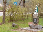 Przy figurce św. Floriana zlotowicze poznali tragiczne losy patrona strażaków - Osiecznica
