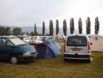 Naprzeciwko swoje namioty postawili Francuzi  - Yverdon-les-Bains