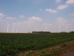 Jedna z wielu w tym regionie ferm elektrowni wiatrowych - okolice Heinsbergu