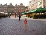 Na starym Rynku w Poznaniu.