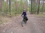 Na pierwszą w tym roku wycieczkę rowerową w składzie: T, Julia i Kubuś jedziemy nad Jezioro Skrzyneckie Duże do zaprzyjaźnionej rodziny W.