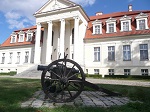 Pierwszy pałac w Winnej Górze powstał w latach 1760-1770r. Po przejęciu dóbr Dąbrowski stworzył w pałacu rodzaj narodowego sanktuarium o romantycznym charakterze, zawierającego pamiątki i dokumenty związane z walkami Polaków.