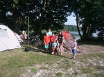 Już na miejscu w Kosarzynie, namioty zostały rozbite i wszyscy są gotowi na sportowe zmagania.