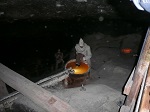 Wiele ekspozycji pokazuje pracę górnika w dawnych czasach...