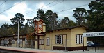Zabytkowy budynek dworca kolejowego z charakterystyczną wieżą zegarową, z przełomu XIX i XX wieku, w którym obecnie mieści się restauracja Lokomotywa. Od tego obiektu rozpoczął się rozwój i budowa miasta Puszczykowa. Od 1983 roku w rejestrze zabytków.