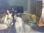 Obraz Szał rozsławił Huberta Denisa Etcheverry-ego. Jest typowym przykładem malarstwa salonowego, ukazującego melodramatyczne i często kontrowersyjne sceny z życia francuskiego mieszczaństwa.